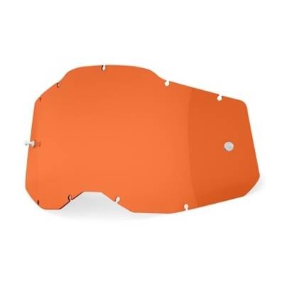 100 PROCENT RC2/AC2/ST2 REPLACEMENT LENS - ORANGE - SZYBA/SZYBKA DO GOGLI POJEDYNCZA RACECRAFT 2/ ACCURI 2/ STRATA 2 KOLOR POMARAŃCZOWY STARY KOD 51008-106-01