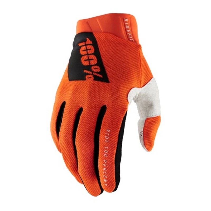 100 PROCENT RĘKAWICE CROSS/ENDURO RIDEFIT FLUO ORANGE KOLOR POMARAŃCZOWY FLUO ROZMIAR M STARY KOD: 10014-006-11
