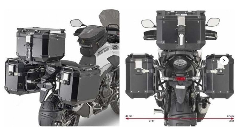 KAPPA STELAŻ KUFRÓW BOCZNYCH MONOKEY CAM SIDE HONDA CB 500 X (19-20) - POD KUFRY KFR K'FORCE ALU