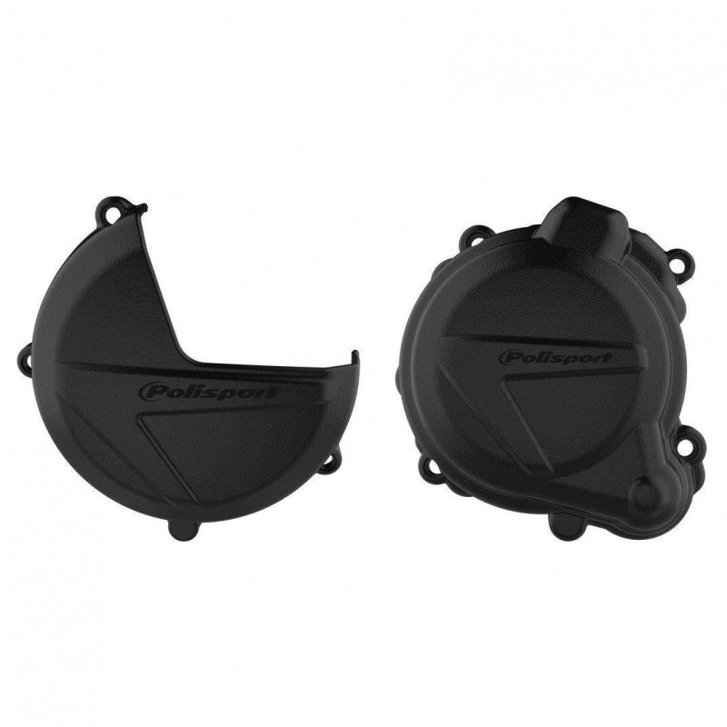 POLISPORT ZESTAW OSŁONA POKRYWY (DEKLA) ALTERNATORA ORAZ OSŁONA POKRYWY SPRZĘGŁA I OSŁONY POMPY WODY BETA 250/300 RR `13-17 KOLOR CZARNY (8463200001+8463300001+8484900001)
