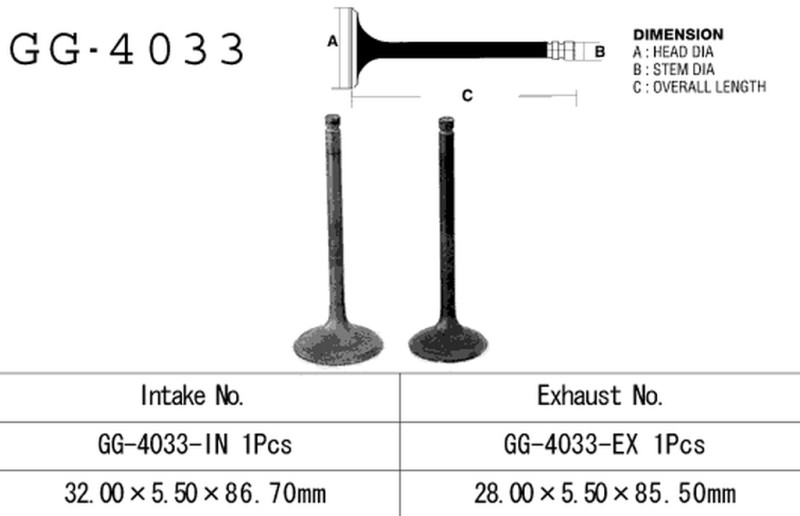 VESRAH ZAWÓR WYDECHOWY KAWASAKI KLF 220 '88-02' KLF 250 '03-11' (OEM: 12005-1093) (1SZT.) (MADE IN JAPAN) (1)