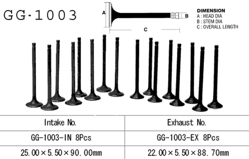 VESRAH ZAWÓR WYDECHOWY HONDA CB 750F/F2 '79-'83, CB 750K '79-'82 (DOHC) (OEM: 14721-422-000) (1SZT.) (MADE IN JAPAN) (1)