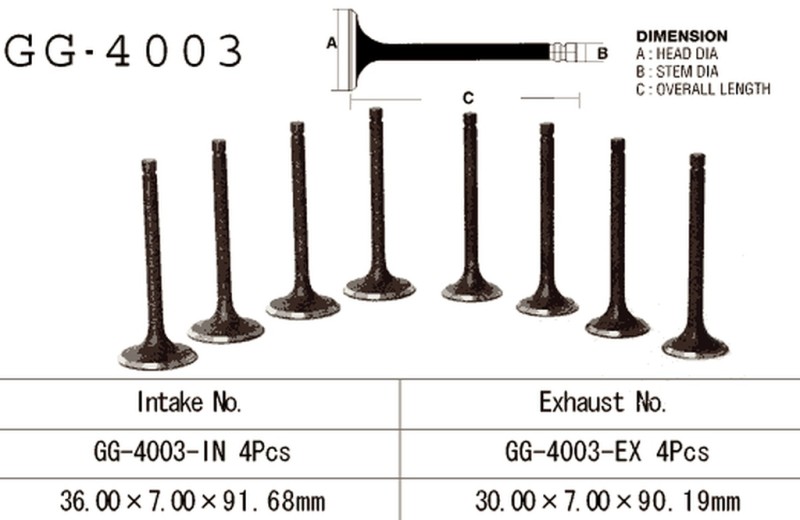 VESRAH ZAWÓR WYDECHOWY KAWASAKI KZ 1000/Z1R '77-81' (OEM: 12005-009,12005-1009) (1SZT.) (MADE IN JAPAN) (1)