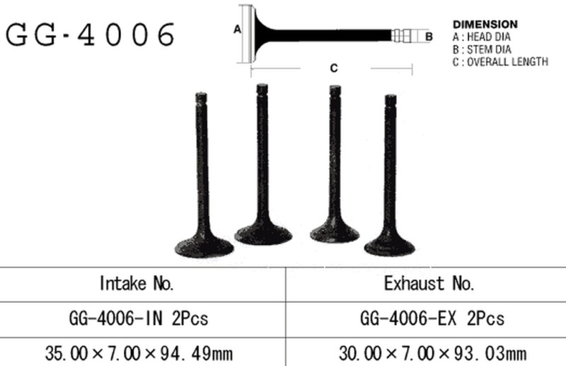 VESRAH ZAWÓR SSĄCY KAWASAKI KZ 400 '78-79' (OEM: 12004-1001) (1SZT.) (MADE IN JAPAN) (1)