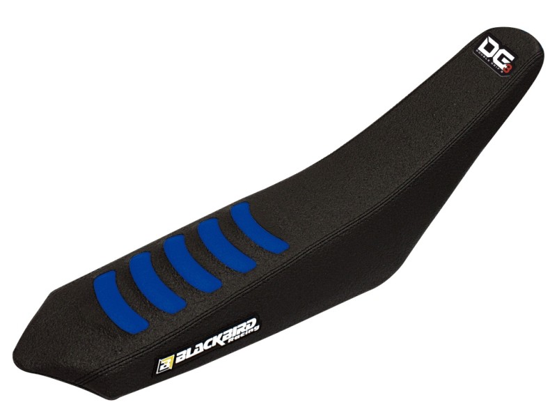 BLACKBIRD POKROWIEC / POSZYCIE NA SIEDZENIE SHERCO SE/SEF '17-'23 (SE/SFE ALL MODELS '17-'23) DOUBLE GRIP 3 KOLOR CZARNY/NIEBIESKI
