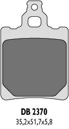 DELTA BRAKING KLOCKI HAMULCOWE KH60 KH337 KTM SX60/65`00-03 - ZASTĘPUJĄ DB2370MX-N ORAZ DB2370QD-N (1)