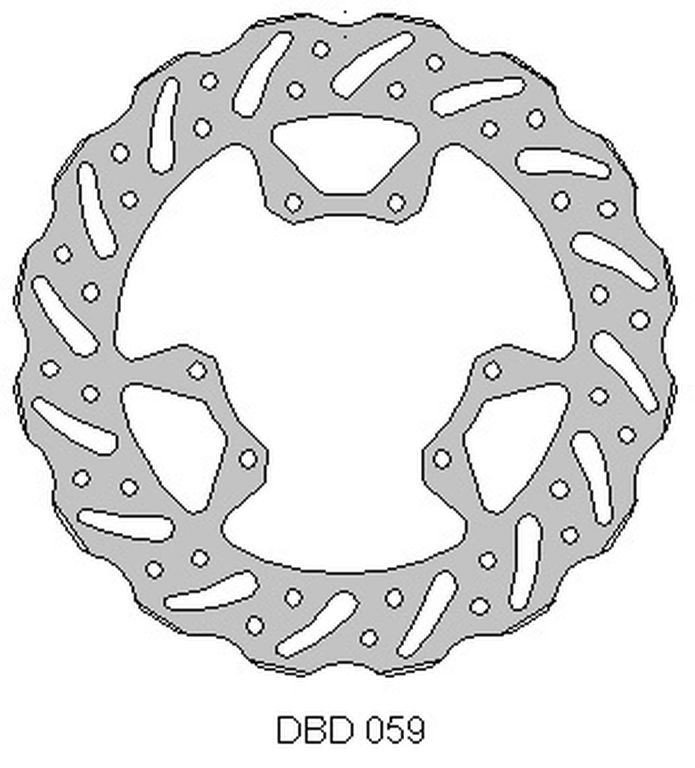DELTA BRAKING TARCZA HAMULCOWA PRZÓD HONDA CRF 250 '15-21, CRF 450 '15-21, WAVE (260X101,2X4MM) (6X6,5MM) (NG1486) (1)