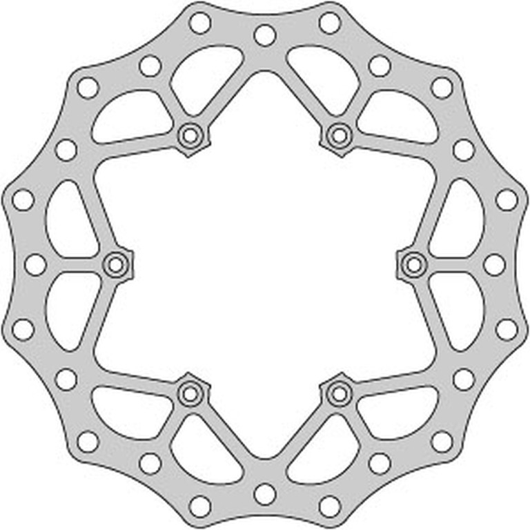 DELTA BRAKING TARCZA HAMULCOWA PRZÓD KTM 2T/4T '91-21, HUSABERG, HUSQVARNA, GAS-GAS '21, WAVE ULTRA LIGHT (260X126,5X3MM) (6X6,5MM) (NG140) (1)