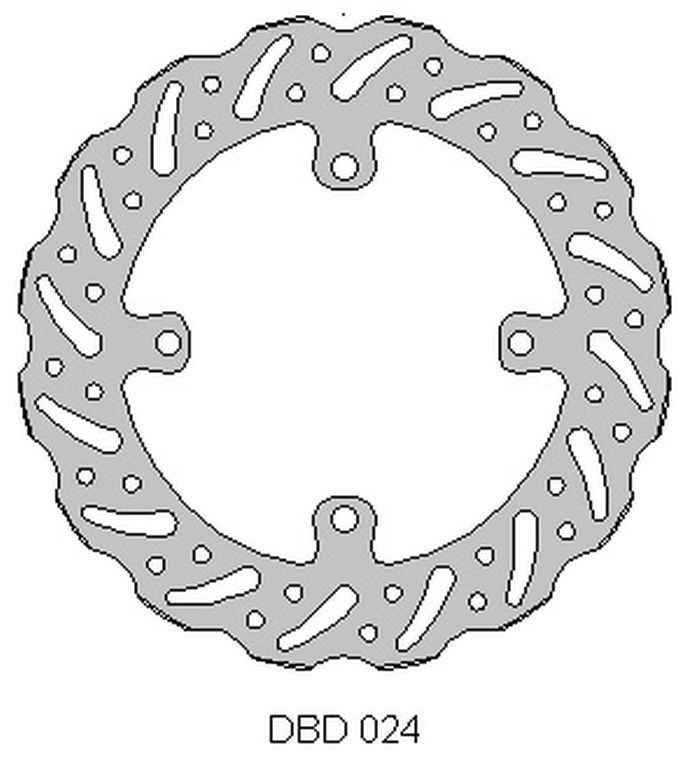 DELTA BRAKING TARCZA HAMULCOWA PRZÓD SUZUKI RMZ 250 '07-21, RMZ 450 '05-21, RMX450 '10-19, WAVE (250X118X3MM) (4X9,5MM) (NG1048X) (1)