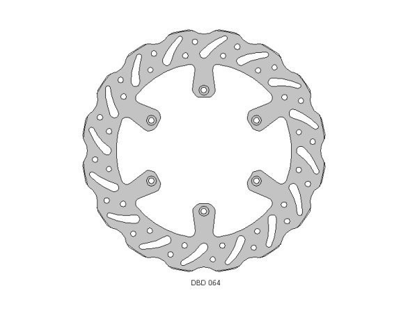 DELTA BRAKING TARCZA HAMULCOWA PRZÓD YAMAHA YZ 125 '17-21, WRF/YZ/YZF 250 '15-21, WRF/YZF 450 '16-21 WAVE (270X118X3,1MM) (6X6,5MM) (NG719,NG1153) (1)