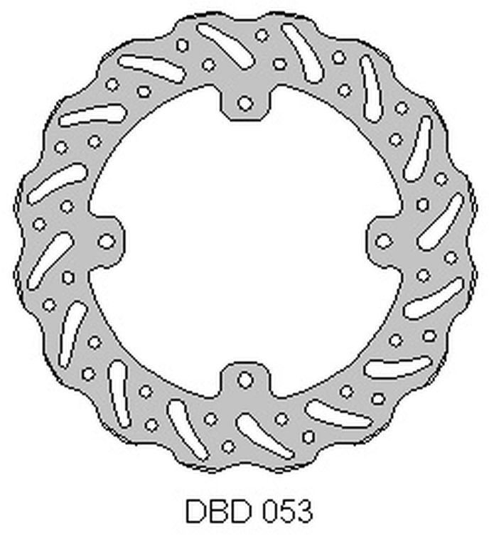 DELTA BRAKING TARCZA HAMULCOWA TYŁ HUSQVARNA TC 85 '14-20, KTM SX 85 '11-20, 250/350 FREERIDE '12-19, WAVE (210X110X3MM) (4X6,5MM) (NG1281) (1)