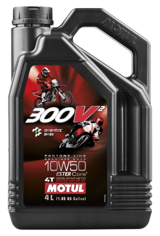 MOTUL OLEJ SILNIK 300V2 4T FL ROAD / OFF ROAD FACTORY LINE RACING 10W50 4L (SYNTETYCZNY) (1)