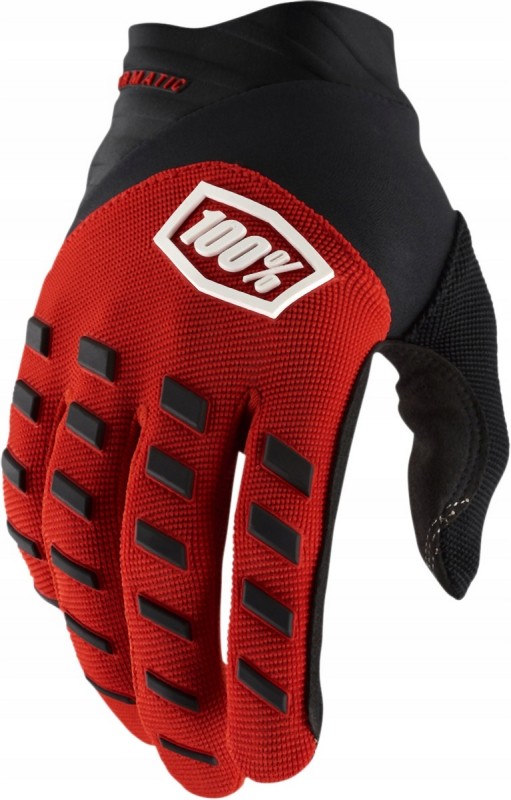 100 PROCENT RĘKAWICE CROSS/ENDURO AIRMATIC RED/BLACK KOLOR CZERWONY/CZARNY ROZMIAR M