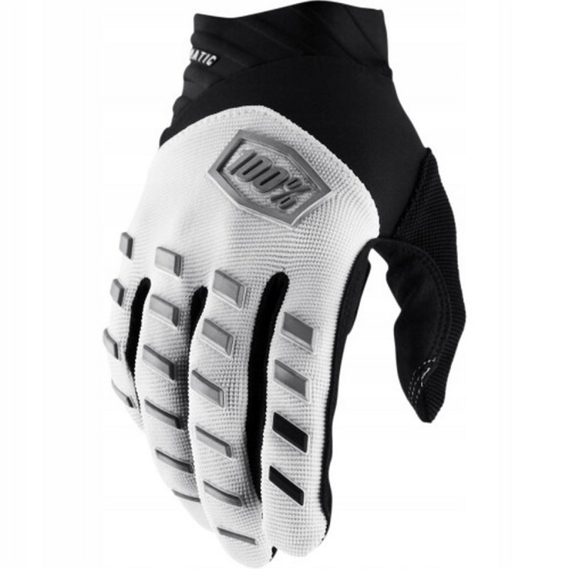 100 PROCENT RĘKAWICE CROSS/ENDURO AIRMATIC WHITE KOLOR BIAŁY/CZARNY ROZMIAR XL