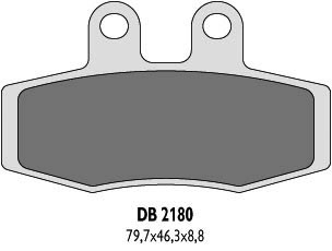 DELTA BRAKING KLOCKI HAMULCOWE KH132 - ZASTĘPUJĄ DB2180MX-D ORAZ DB2180QD-D (1)