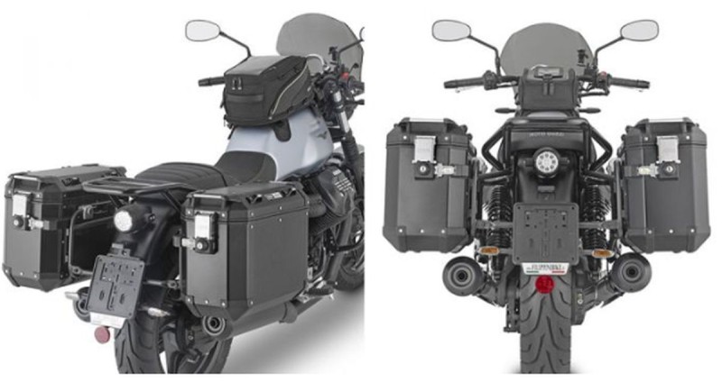 KAPPA STELAŻ KUFRÓW BOCZNYCH MONOKEY CAM SIDE MOTO GUZZI V7 STONE '21 - POD KUFRY KFR K'FORCE ALU