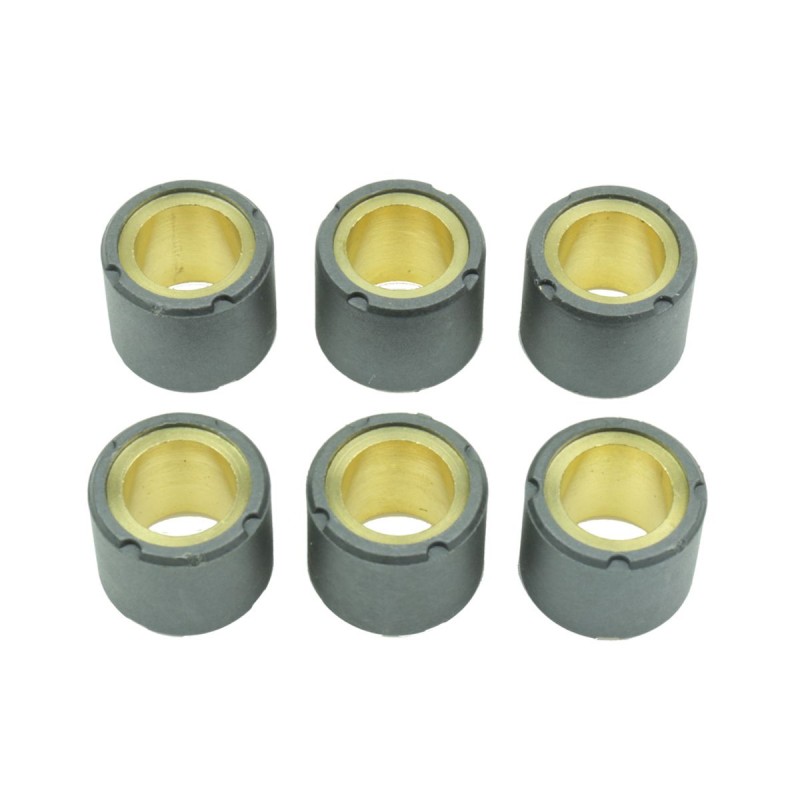 ATHENA ROLKI WARIATORA 6 SZT. 20X17 MM 9 GR. YAMAHA X-MAX / X-CITY / MAJESTY 125, APRILIA ATLANTIC / LEONARDO 125, KYMCO MOVIE / DINK 125, PIAGIGO LIBERTY / SKIPPER / HEXSAGON / X9 125, SUZUKI BURGMAN 125, HONDA DYLAN / NES / SH 125 / 150 (1)