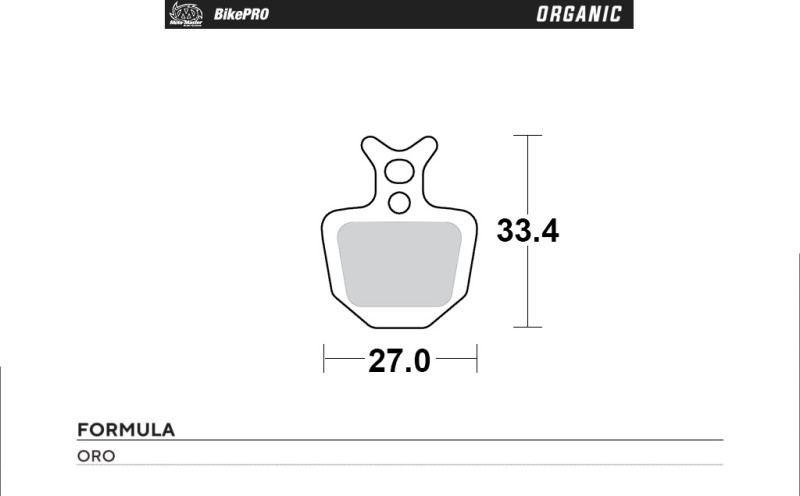 MOTO-MASTER WYPRZEDAŻ BIKE PRO KLOCKI HAMULCOWE ROWEROWE ORGANICZNE PASUJE DO FORMULA ORO
