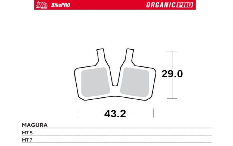 MOTO-MASTER WYPRZEDAŻ BIKE PRO KLOCKI HAMULCOWE ROWEROWE ORGANICZNE PRO PASUJE DO MAGURA MT 5, MT 7