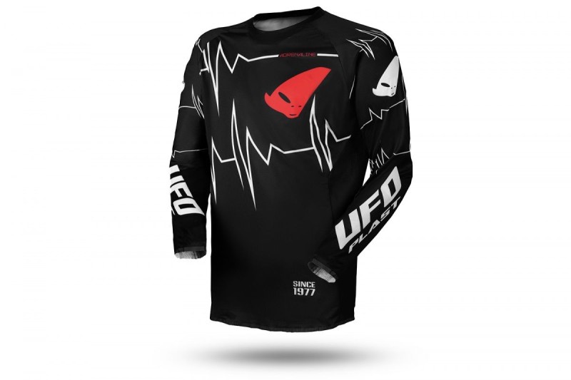 UFO KOSZULKA SLIM ADRENALINE CROSS KOLOR CZARNY POMARAŃCZOWY FLUO ROZMIAR L - OFERTA SPECJALNA