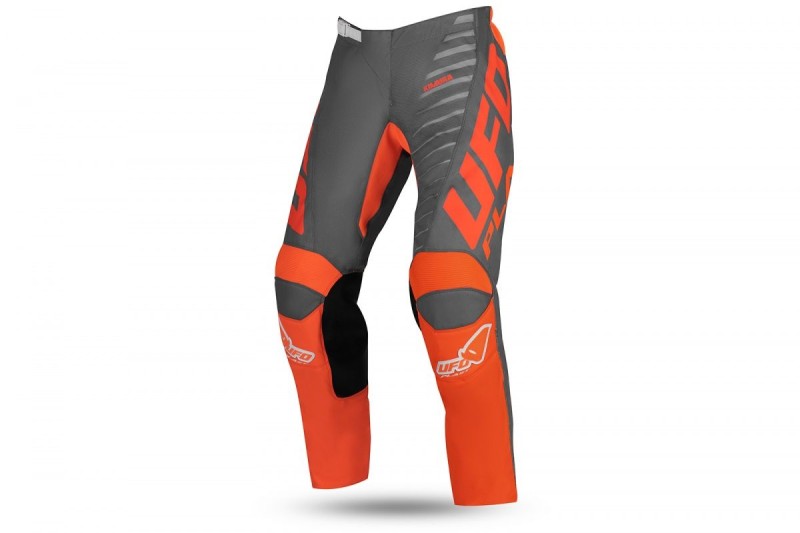 UFO SPODNIE KIMURA CROSS DZIECIĘCE / JUNIOR / KID KOLOR SZARY/POMARAŃCZOWY ROZMIAR XS / EU38 - OFERTA SPECJALNA