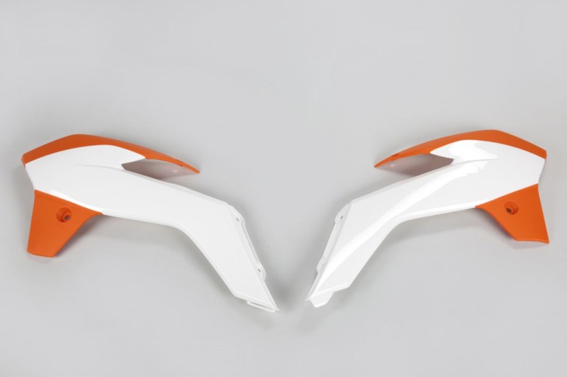 UFO OSŁONY CHŁODNICY KTM SX 85 '13-17, KOLOR OEM (BIAŁY/POMARAŃCZOWY)