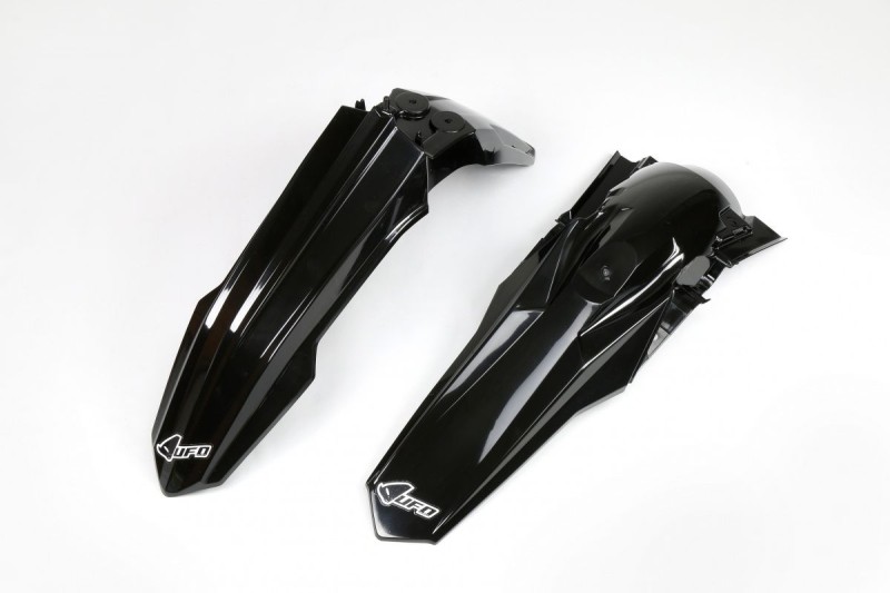 UFO KOMPLET BŁOTNIKÓW SUZUKI RMZ 250 '19-22, RMZ 450 '18-23, KOLOR CZARNY (SU04939001, SU04940001)