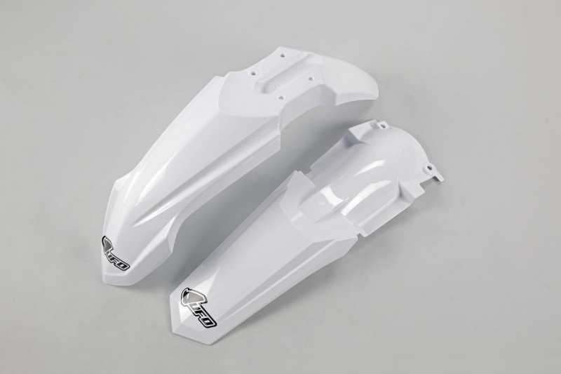UFO KOMPLET BŁOTNIKÓW YAMAHA YZ 85 '15-21, KOLOR BIAŁY (YA04846046 , YA03857K046)
