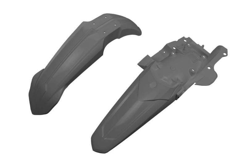 UFO KOMPLET BŁOTNIKÓW YAMAHA YZF 250 '19-'22, YZF 450 '18-'22, KOLOR SZARY (YA04856090 , YA04857090)