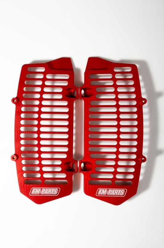 FM-PARTS OSŁONY CHŁODNICY (KRATKI) ALUMINIUM KTM/HUSQVARNA '20-23' KOLOR CZERWONY