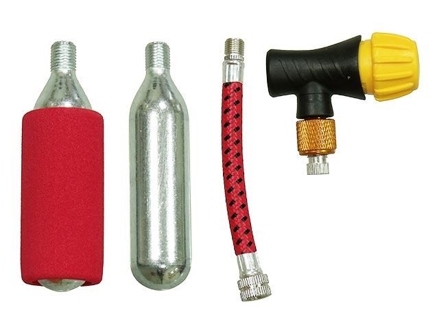 PSYCHIC NABOJE Z PRZEWODEM I ZAWOREM (ZESTAW) DO POMPOWANIA KÓŁ (4 ELMENTY) (1)