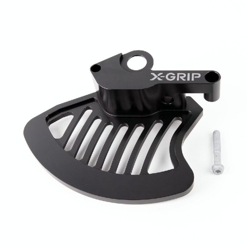 X-GRIP OSŁONA TARCZY HAMULCOWEJ PRZÓD/PRZEDNIEJ KTM EXC,EXC-F, HUSQVARNA TE, FE ,TC, FC '16-, GASGAS EC, EC-F, MC, MC-F 21-, KOLOR CZARNY (1)