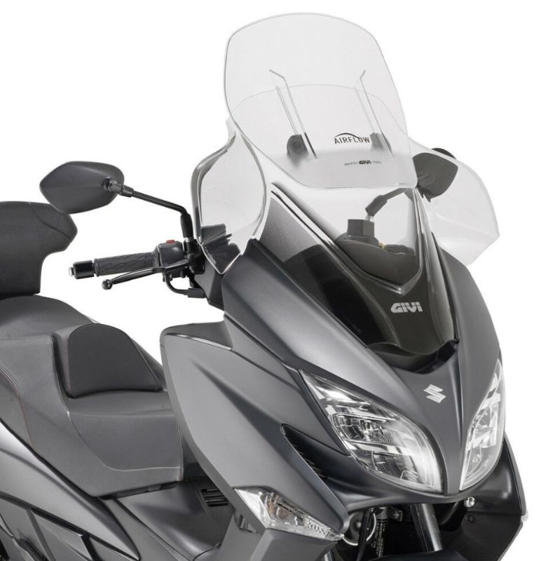 KAPPA SZYBA SUZUKI BURGMAN 400 '17-'21, 75 X 67 CM REGULOWANA AIRFLOW PRZEZROCZYSTA