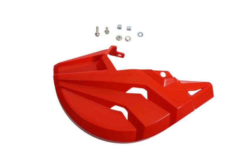 POLISPORT WYPRZEDAŻ MAŁA OSŁONA TARCZY HAMULCOWEJ PRZÓD (PASUJE DO WSZYSTKICH OSŁON DOLNYCH) KOLOR CZERWONY (1)