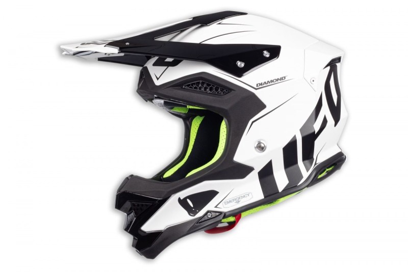 UFO KASK DIAMOND CROSS CARBON FIBERGLASS MADE IN ITALY KOLOR CZARNY/BIAŁY ROZMIAR XL - KOLEKCJA 2022 - WYPRZEDAŻ