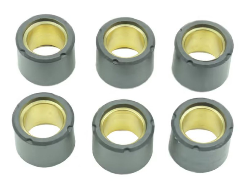 ATHENA ROLKI WARIATORA 6 SZT. 19X15,5 MM 8,5 GR. DERBI ATLANTIS/GP1/DNA/RUNNER/TYPHOON 50, PIAGGIO FLY/FREE/LIBERTY/NRG/ZIP/VESPA ET2/ET4/LX 50 (1)