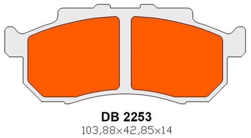 DELTA BRAKING KLOCKI HAMULCOWE KH476/KH477 PRZÓD TRIUMPH ROCKET III 2500 '19-'22, HONDA MUV 700 BIG RED '09, (1)