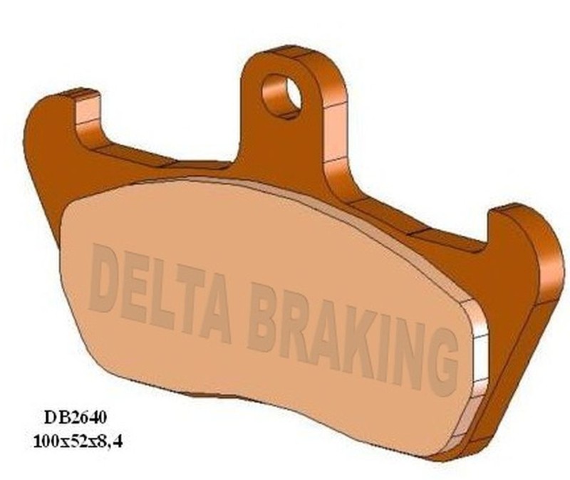 DELTA BRAKING KLOCKI HAMULCOWE KH163 PRZÓD CAGIVA MITO 125 '91-'92, SUPER CITY 125 '92-'00, W8 125/W12 350/W16 600 '93-'98, APRILIA TUAREG 125/600 '89, TYŁ CAGIVA ELEPHANT 750 '90-'92, MOTO GUZZI QUOTA 1000 '92-'97 (1)