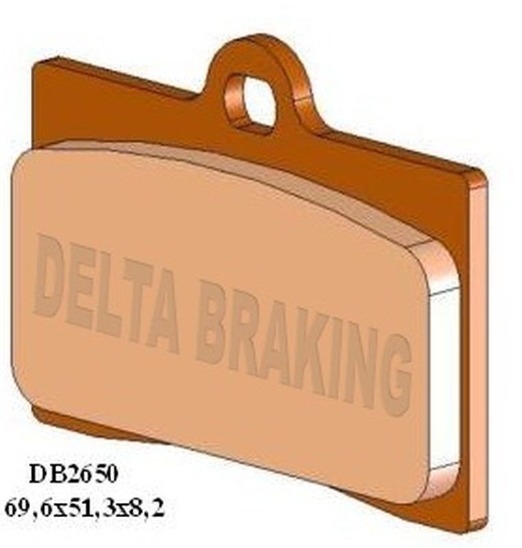 DELTA BRAKING KLOCKI HAMULCOWE KH95 PRZÓD APRILIA RS 50/125 '11-'20, CAGIVA MITO 125 '93-'10, DUCATI MONSTER 900 '93-'99, MOTO GUZZI CALIFORNIA 1100 '94-'01, DAYTONA 1000 '92-'98, YAMAHA SZR 660 '96-'97, KTM SMC 660 '03-'04 (1)
