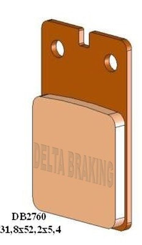 DELTA BRAKING KLOCKI HAMULCOWE KH99 PRZÓD APRILIA TR 125/260 '86-'88, BENELLI DEVIL/SPRING 50 '92-, MALAGUTI EVOLUTION/RAID 50 '91-, RST 50 '87-, FANTIC TRIAL 50/243 '86-, (1)