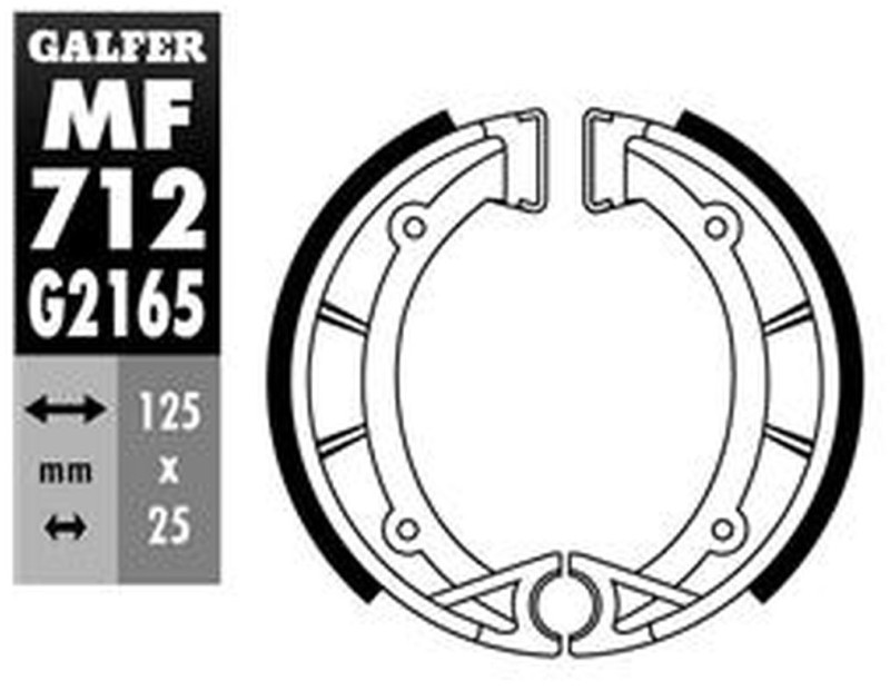 GALFER SZCZĘKI HAMULCOWE TYŁ APRILIA TX 125/240/300/311 '85-, BETA TR 33/34 '86-'89, FANTIC TRIAL 125 '86-'88, TRIAL 201-1/243-2 '86-, TRIAL 249 '89-'94, TRIAL 301-1/303-1 '86-'88, (1)