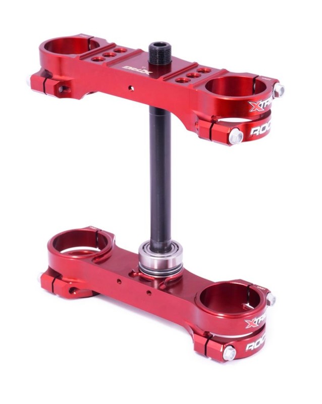XTRIG PÓŁKI ZAWIESZENIA PRZEDNIEGO ROCS TECH TRIPLE CLAMPS KTM SX 85 '14-'24; HUSQVARNA TC 85 '14-'24; GAS GAS MC 85 '21-'24 (OFFSET 14MM) KOLOR X-TRIG BROWN