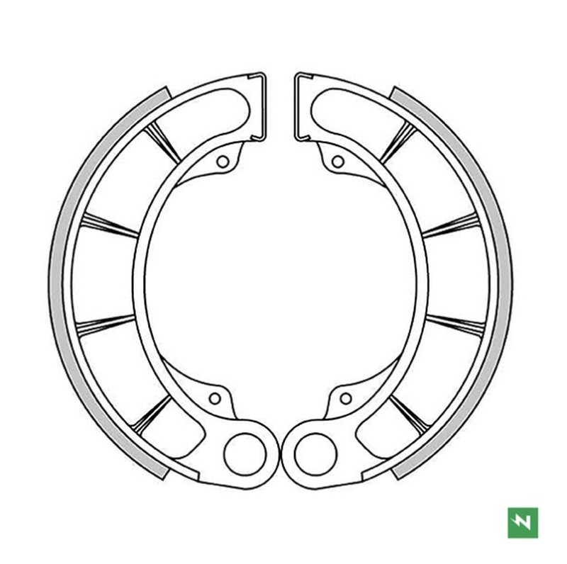 NEWFREN SZCZĘKI HAMULCOWE TYŁ HONDA TRX 400AT '04-'07, TRX 450ES '98-'01, TRX 420 FOURTRAX '07-'19, TRX FOURTRAX/RANCHER 350 '00-'05, TRX 400FW '95-'00 (160X30MM) (1)