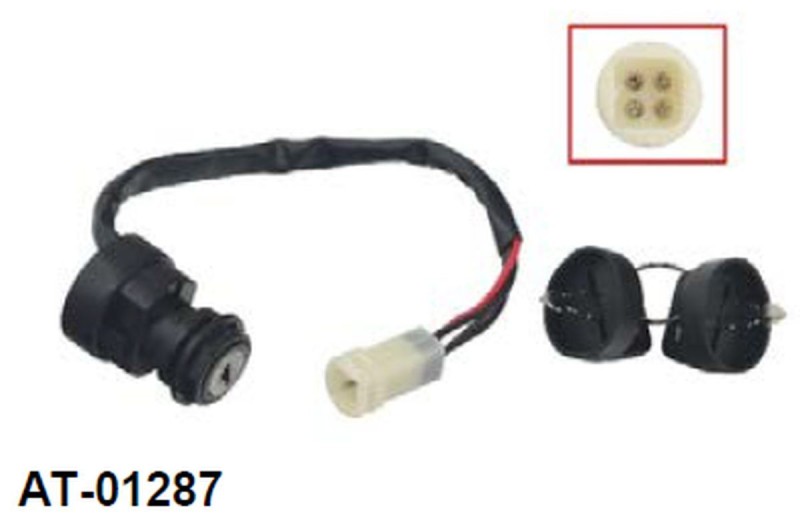 BRONCO STACYJKA YAMAHA YFM 80 BADGER, YFA1 BREEZE '86-'94, YFM 100 CHAMP '87-'91, YFM 225 MOTO4 '86-'88, YFM 250/350 GRIZZLY/WARRIOR '89-'94, (OEM: 2FJ-82510-02-00, 2FJ-82510-09-00) (1)