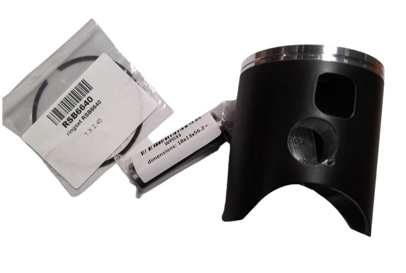 WOSSNER TŁOK KTM (2T) SX 250 (SX250) '06-'22, EXC 250 (EXC250) '06-'22, TPI '18-'22, FREERIDE 250R '14-18, HUSQVARNA TC/TE 250 '14-'22, BETA RR 250 '13-'22 (66,34MM), (PŁASKIE DENKO PODTOCZONA KRAWĘDZ), (1 PIERŚCIEŃ) KUTY, RACE , TUNING HEAD (1)