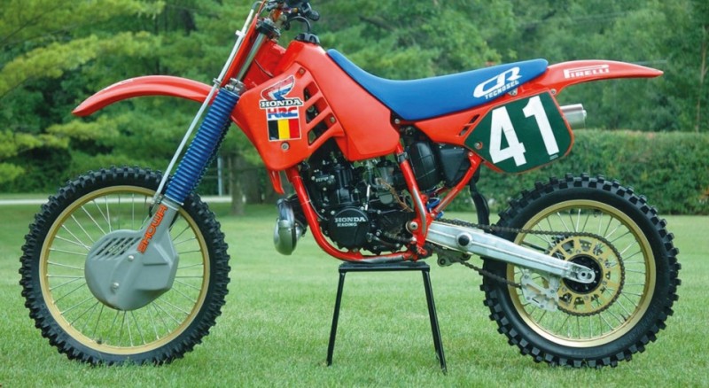 BLACKBIRD KOMPLET NAKLEJEK (OKLEIN) HONDA CR 125 '87-'88 REPLICA TEAM HONDA (1)