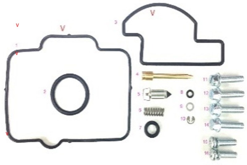 BEARING WORX ZESTAW NAPRAWCZY GAŹNIKA HUSABERG TE 250/300 '11-'14, HUSQVARNA TC 125/250, TE 125/250/300 '14-'17, KTM EXC 250/300 '04-'05, SX 125/150 '09-'17, SX 250 '02-'16, XC/XC-W 200/250/300 '06-'16 (26-1514) (1)