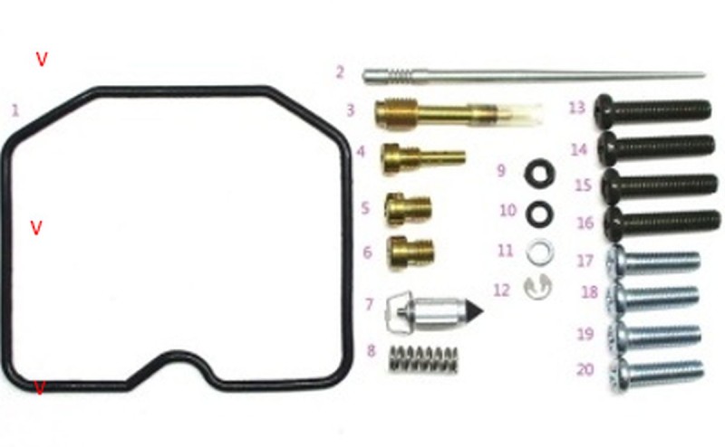 BEARING WORX ZESTAW NAPRAWCZY GAŹNIKA KAWASAKI KLX 650C/R '93-'96 (26-1101) (1)