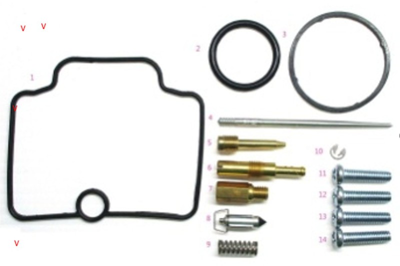 BEARING WORX ZESTAW NAPRAWCZY GAŹNIKA SUZUKI RM 85/L '05-'17 (26-1109) (1)
