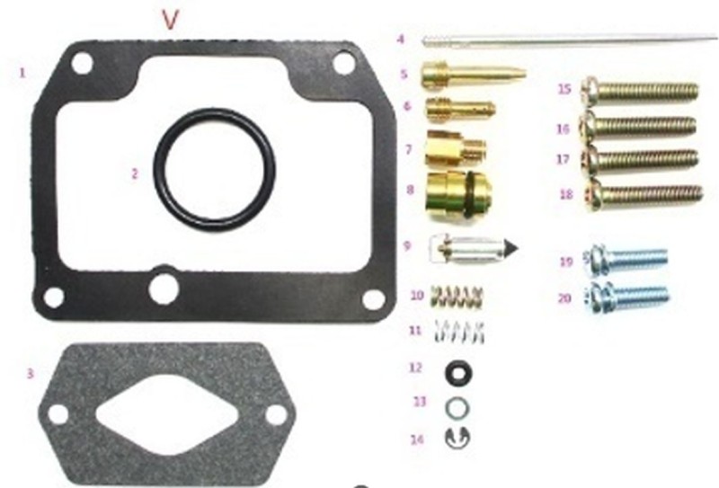 BEARING WORX ZESTAW NAPRAWCZY GAŹNIKA SUZUKI RM 80 '86-'95 (26-1115) (1)